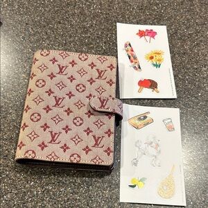 LV Agenda Mini Lin Red EUC PM